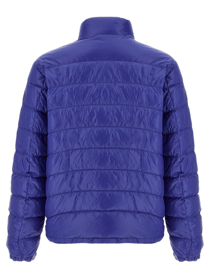 Blue Polyamide Full-Length Jacket