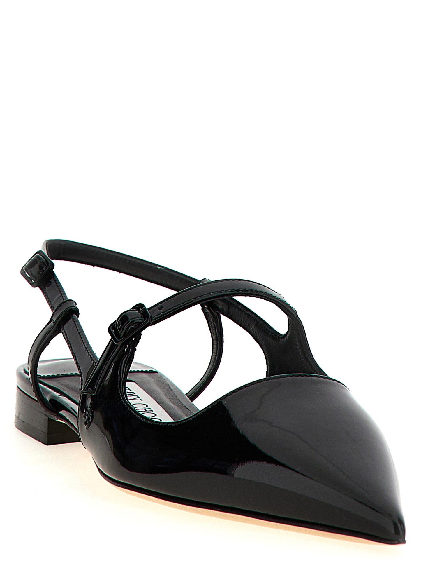 Black Calfskin Ballet Flats