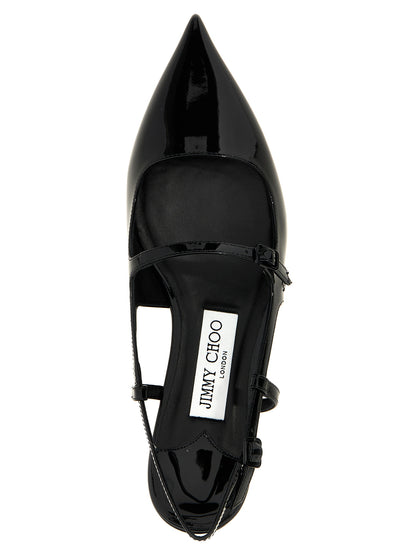Black Calfskin Ballet Flats