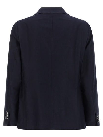 Blue Silk Blazer