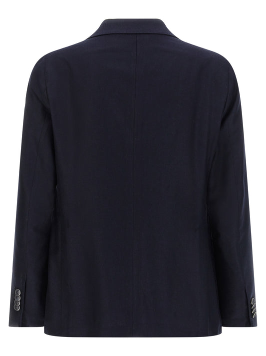 Blue Silk Blazer