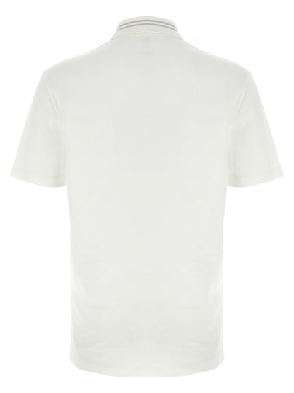 White Cotton Polo Shirt