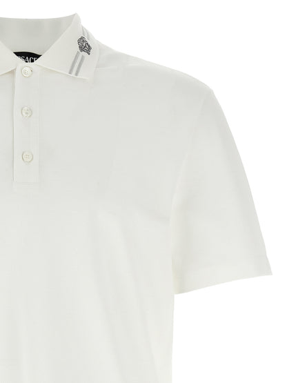 White Cotton Polo Shirt