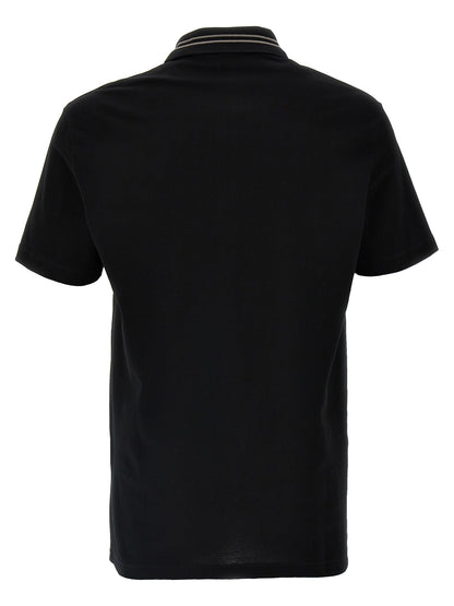 Black Cotton Polo Shirt