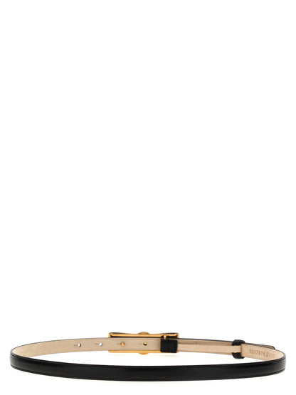 Black Calfskin Regular Belt