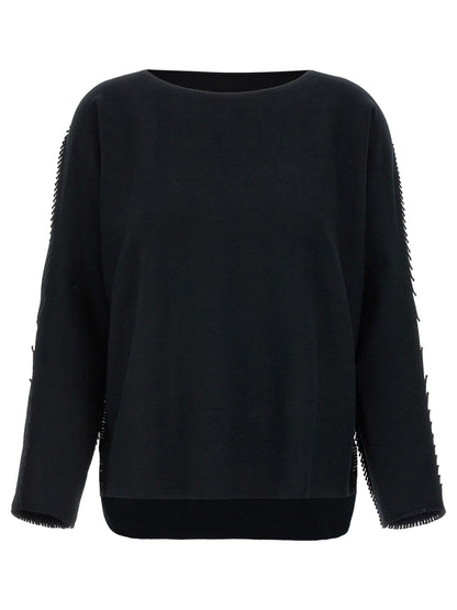 Black Cotton Cardigan