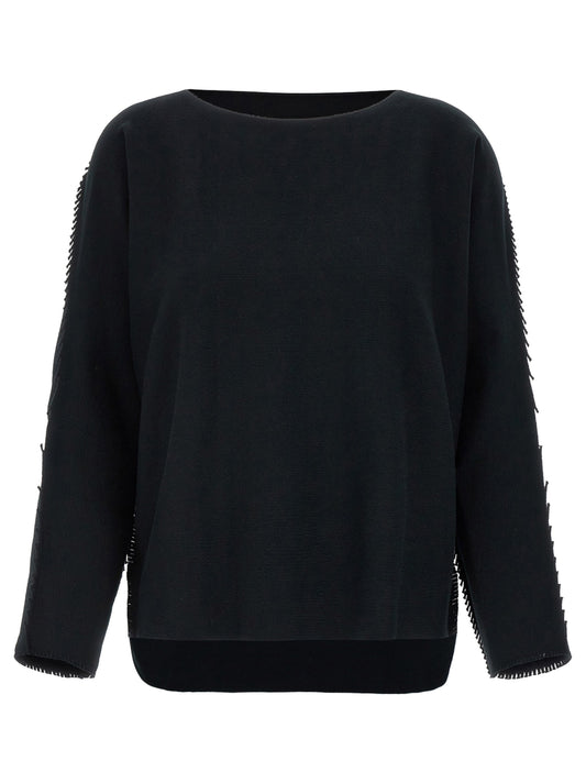 Black Cotton Cardigan