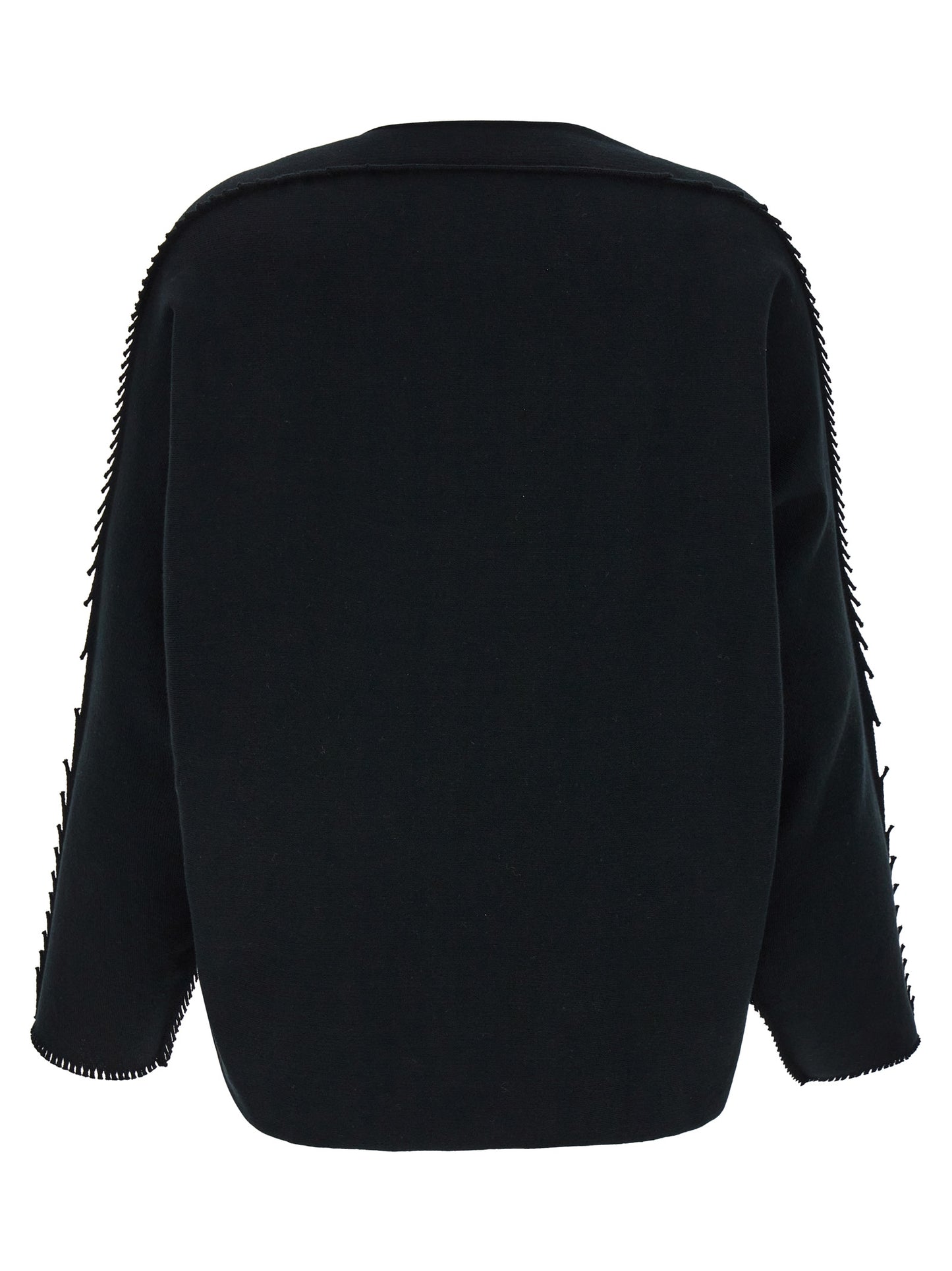 Black Cotton Cardigan