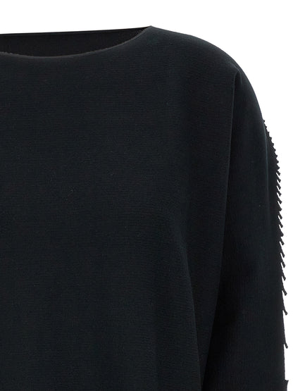 Black Cotton Cardigan
