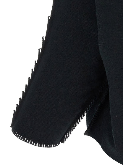 Black Cotton Cardigan
