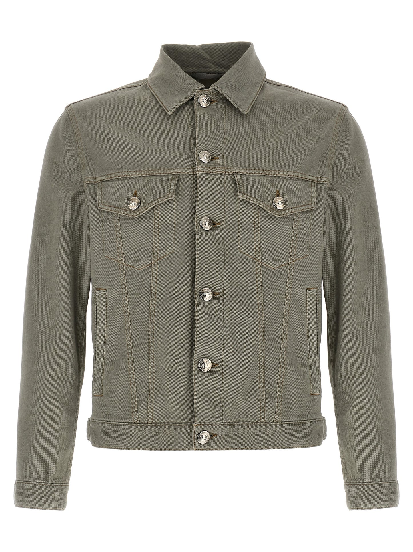 Gray Cotton Denim Jacket