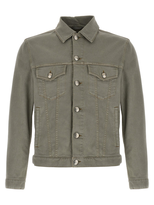 Gray Cotton Denim Jacket