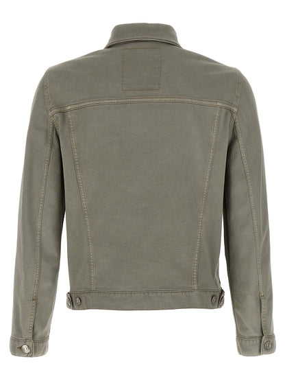 Gray Cotton Denim Jacket