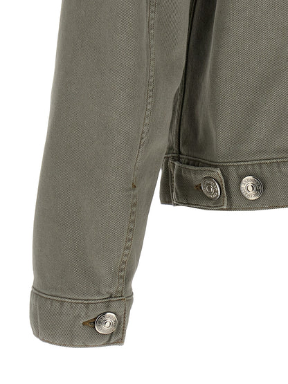 Gray Cotton Denim Jacket