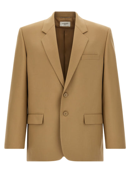 Beige Wool Blazer