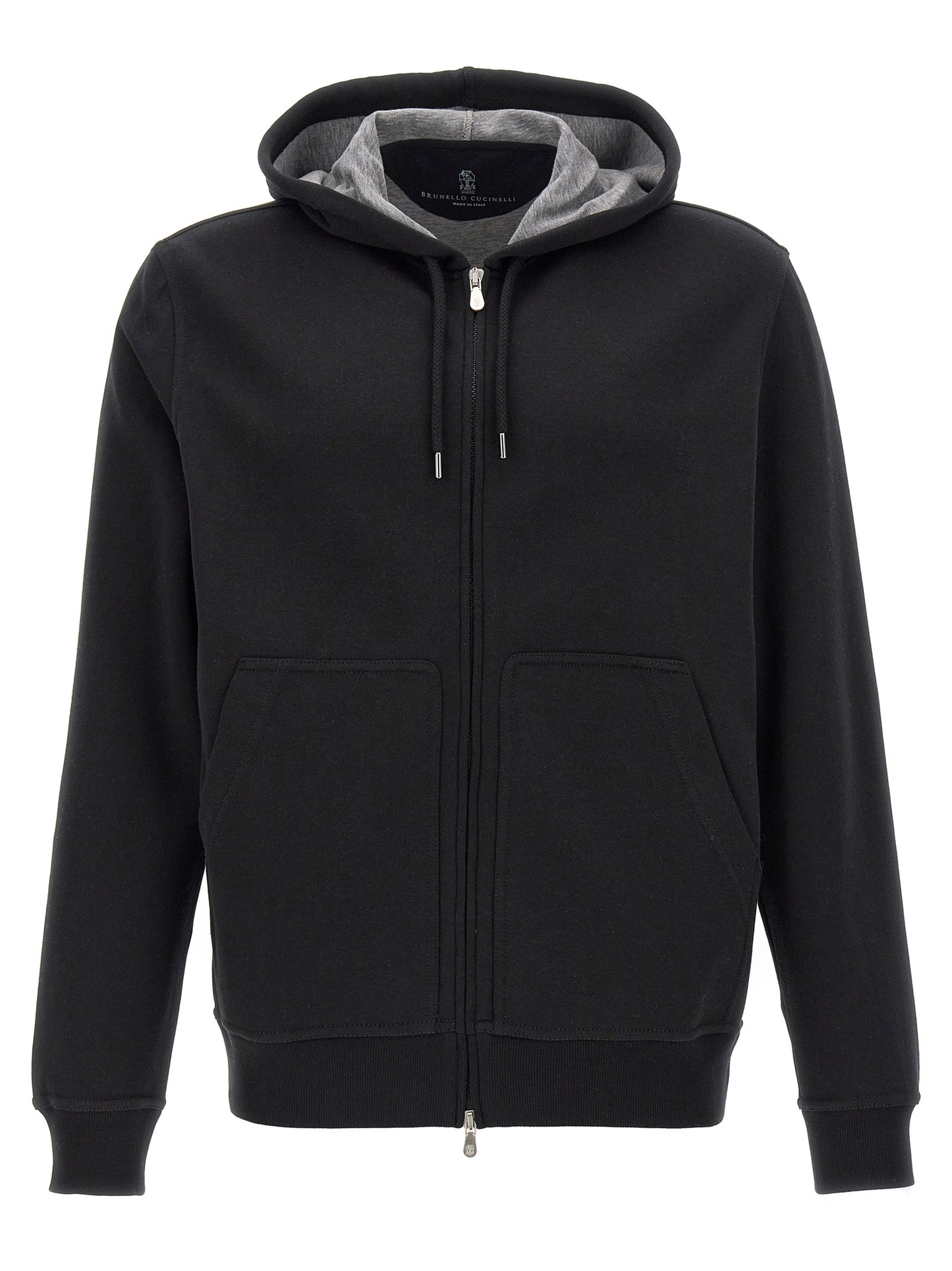 Black Cotton Sweatshirt