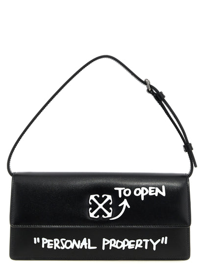 Bicolor Calfskin Shoulder Bag