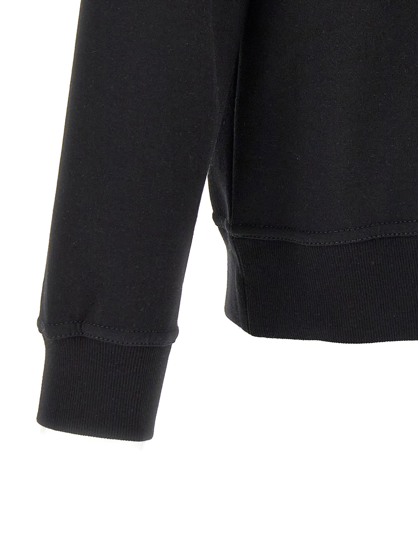 Black Cotton Sweatshirt