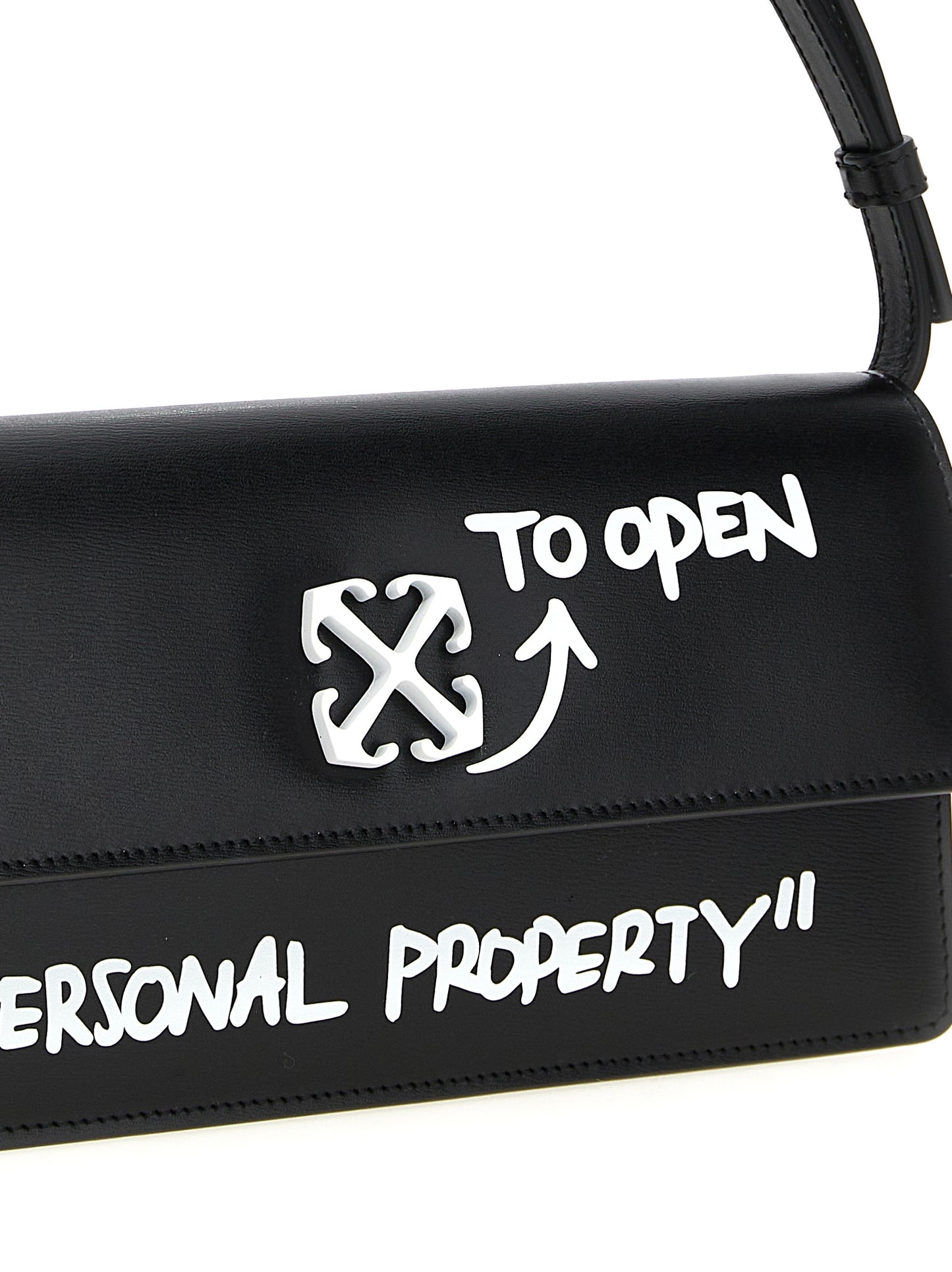 Bicolor Calfskin Shoulder Bag