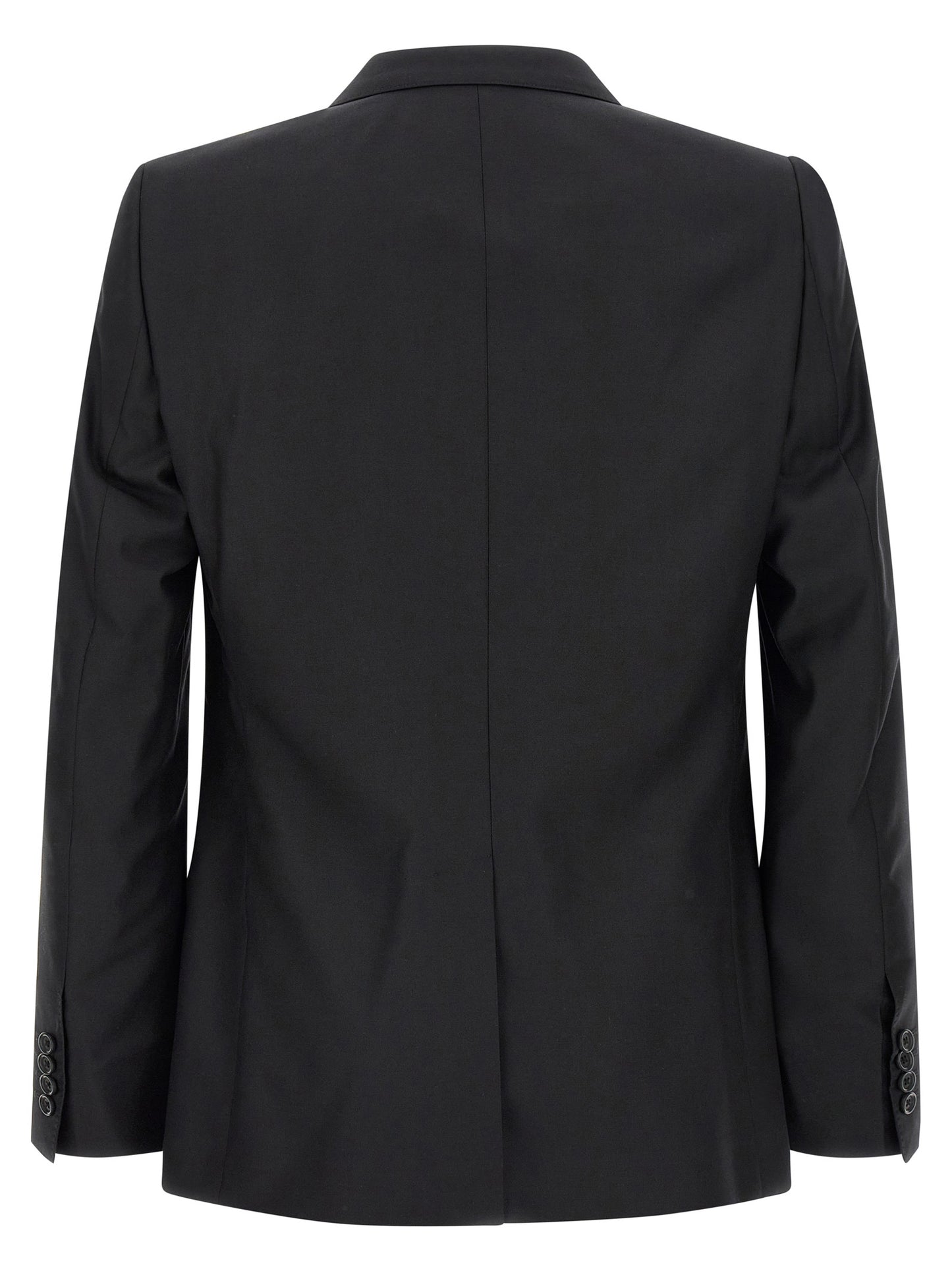 Black Virgin Wool Two-Piece Suit