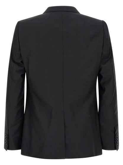 Black Virgin Wool Two-Piece Suit