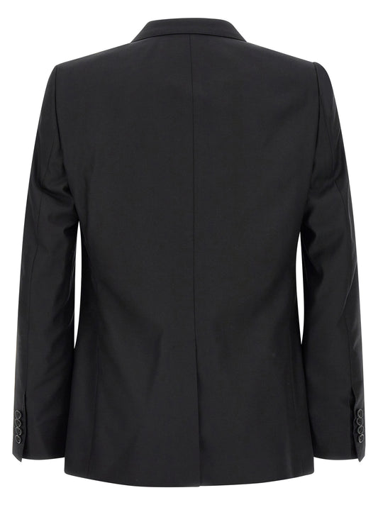 Black Virgin Wool Two-Piece Suit
