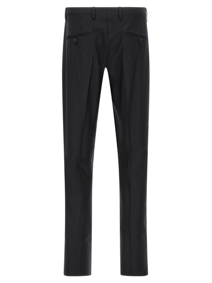Black Virgin Wool Two-Piece Suit