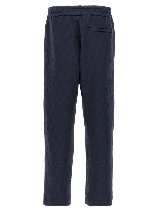 Blue Polyester Joggers (Workout Pants)