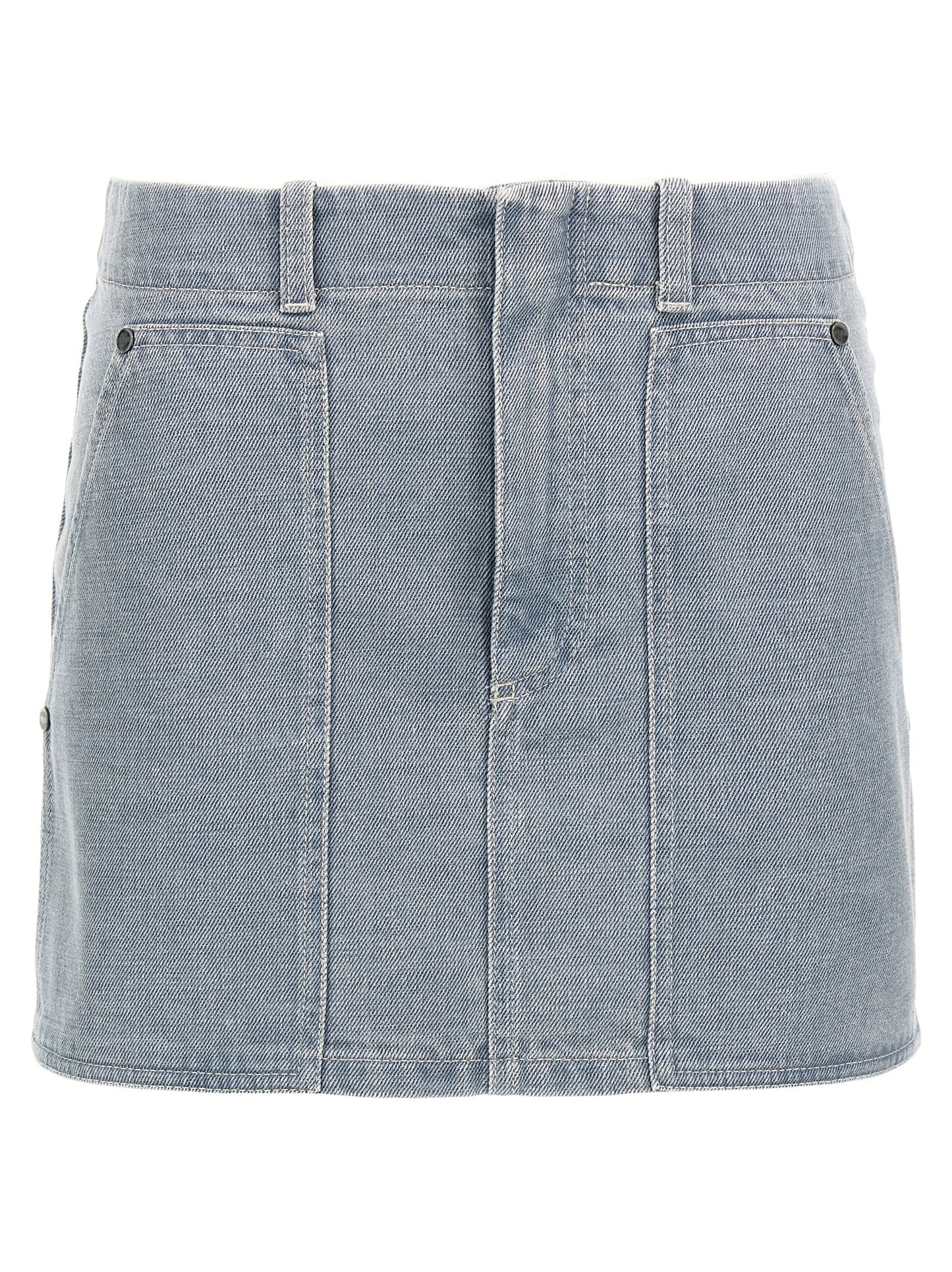 Gray Cotton Long Skirt