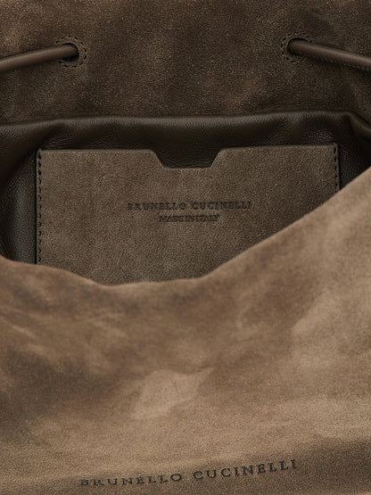 Brown Calfskin Crossbody Bag