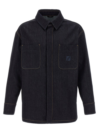 Blue Cotton Denim Jacket