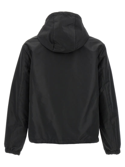 Black Polyester Shell Jacket