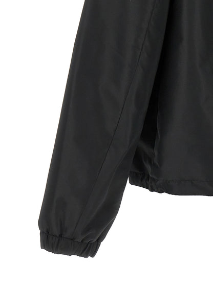 Black Polyester Shell Jacket