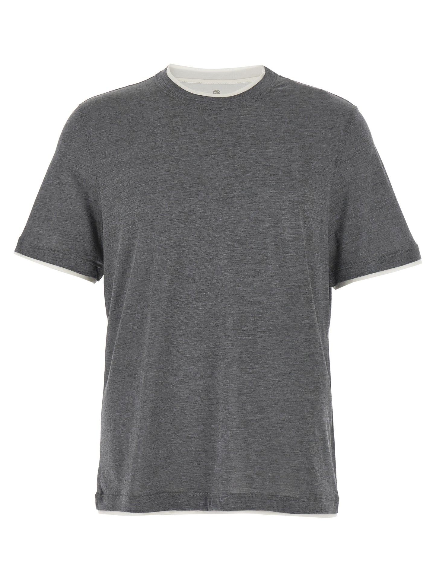 Gray Silk T-Shirt