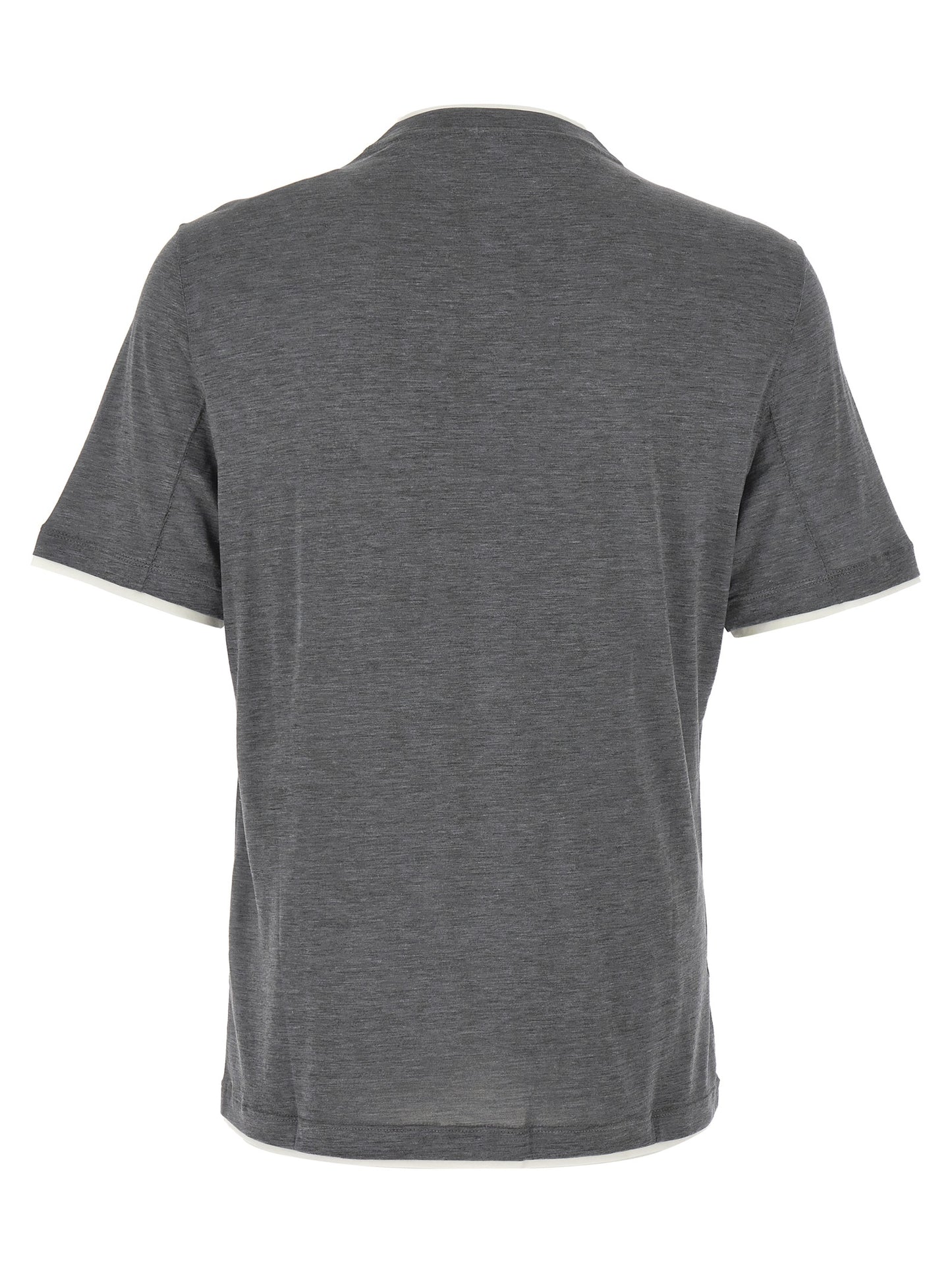 Gray Silk T-Shirt