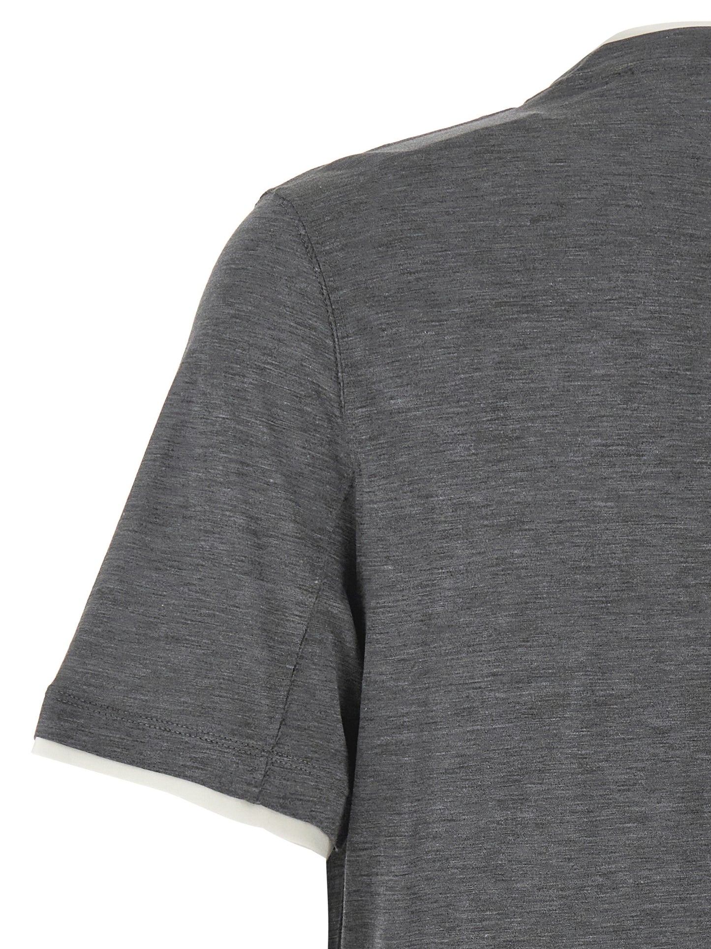 Gray Silk T-Shirt