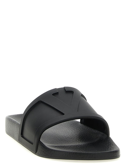 Black Plastic Slides