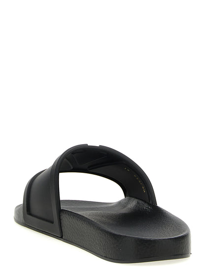 Black Plastic Slides
