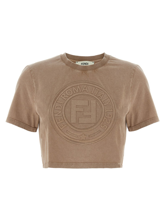 Brown Cotton T-Shirt