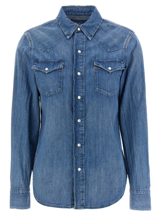 Blue Cotton Blouse