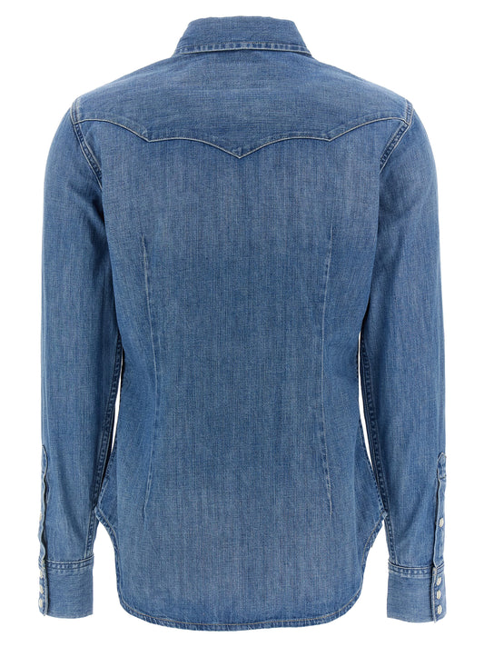 Blue Cotton Blouse