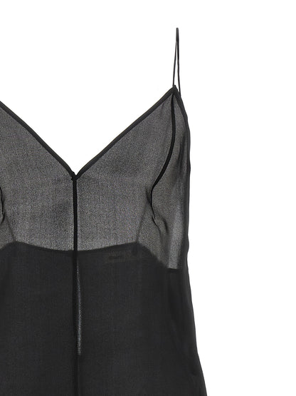 Black Silk Tank Tops