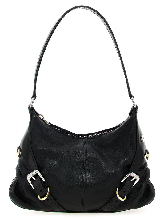 Black Lamb Leather Shoulder Bag