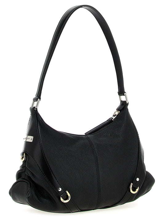 Black Lamb Leather Shoulder Bag