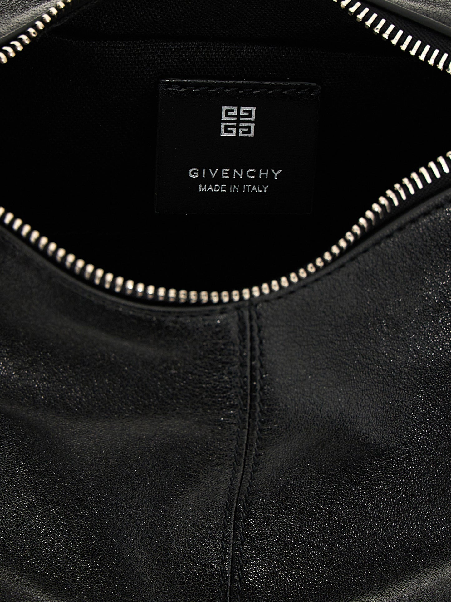 Black Lamb Leather Shoulder Bag