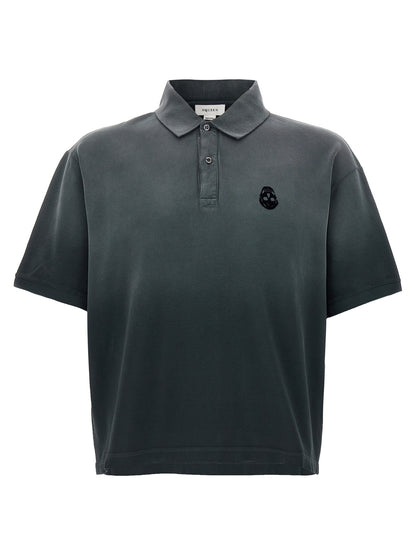 Gray Cotton Polo Shirt