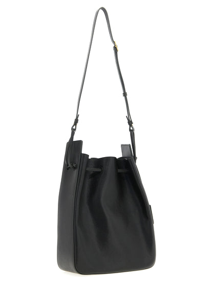 Bicolor Calfskin Crossbody Bag