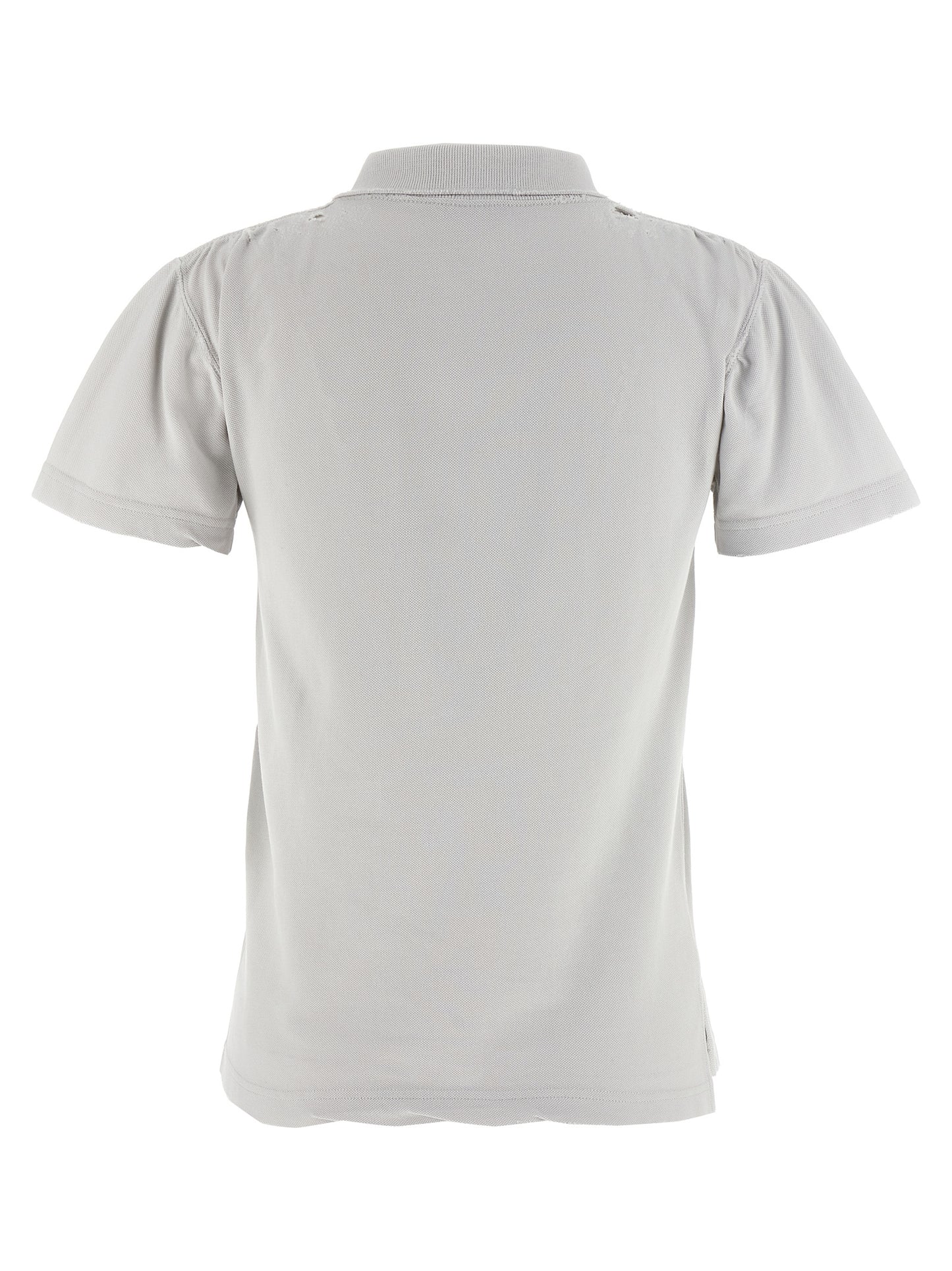 Gray Cotton Polo Shirt