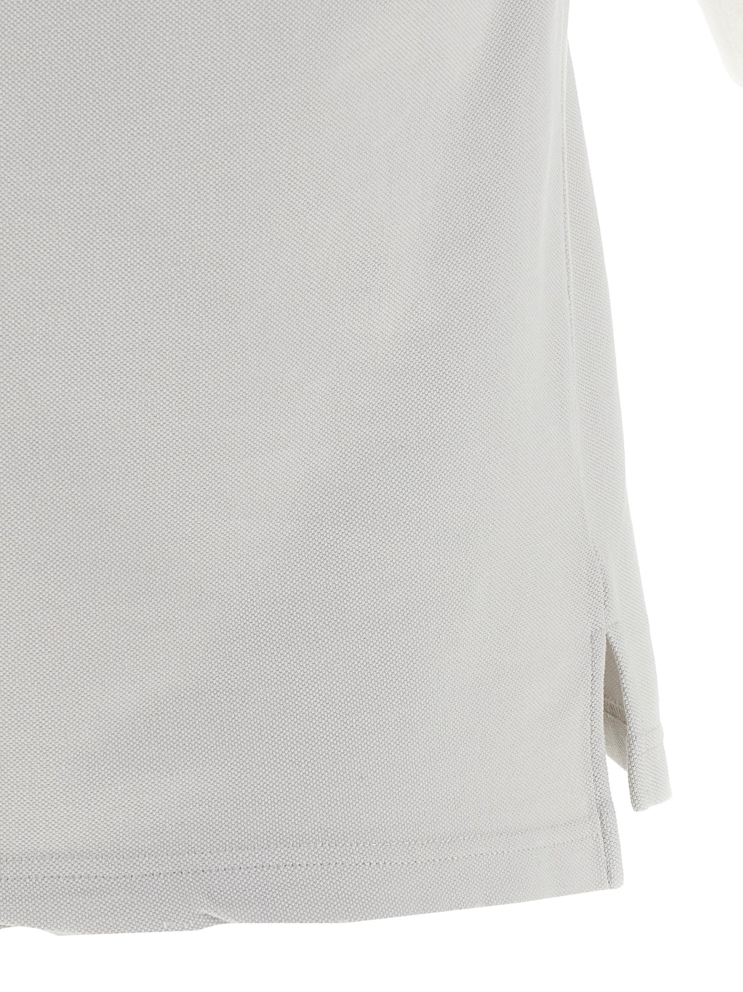 Gray Cotton Polo Shirt