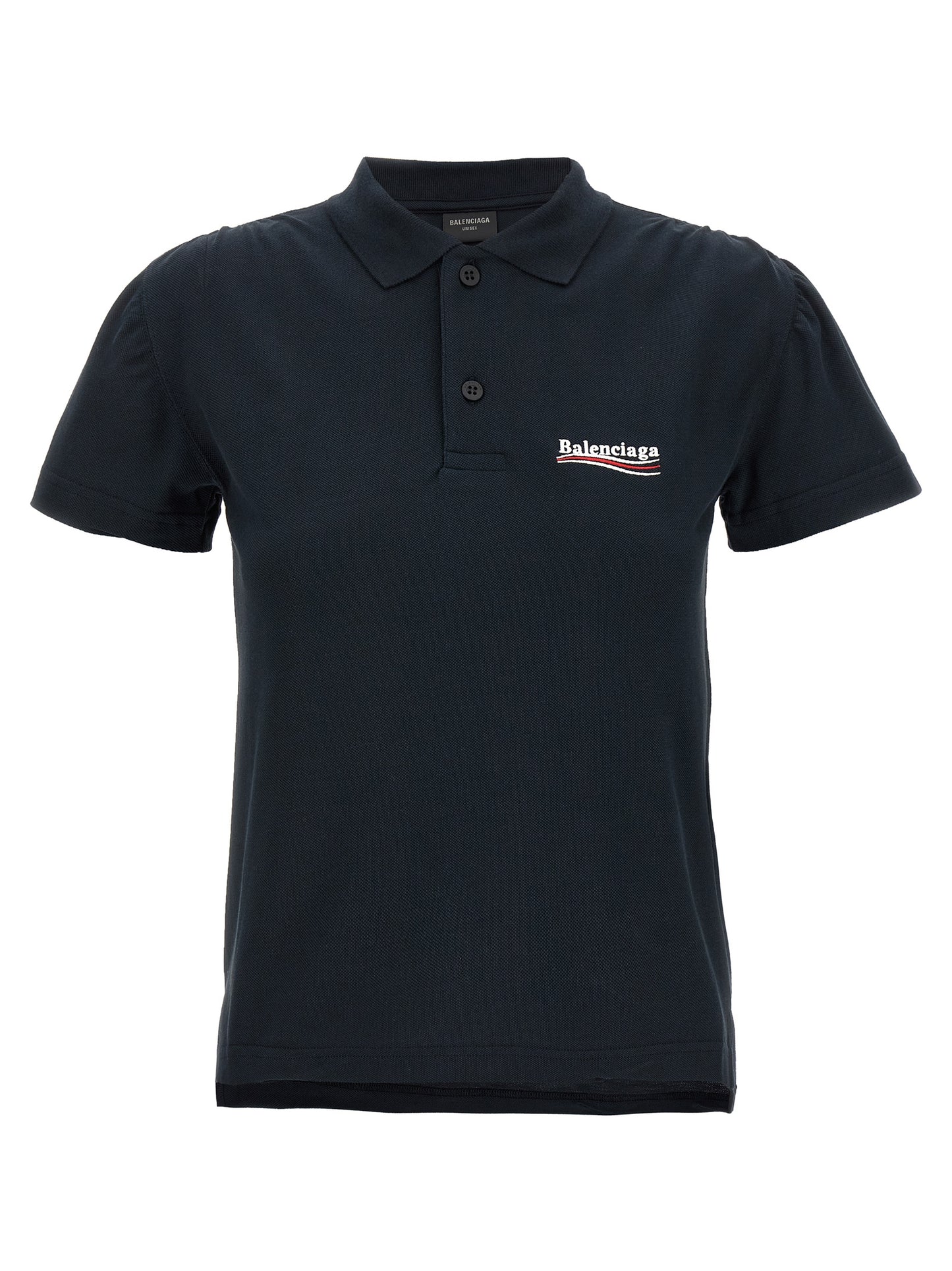 Blue Cotton Polo Shirt